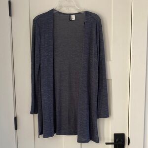 Women's Open Front Gray Cardigan